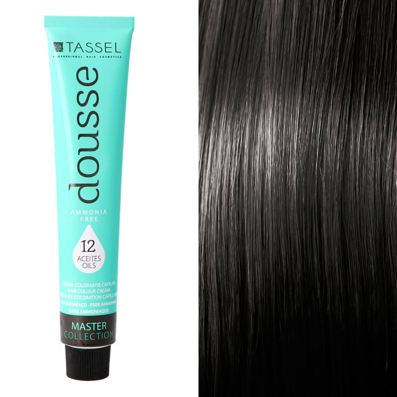 DOUSSE TINTE 12 ACEITES Nº1 NEGRO AZULADO 100 ML SIN AMONIACO