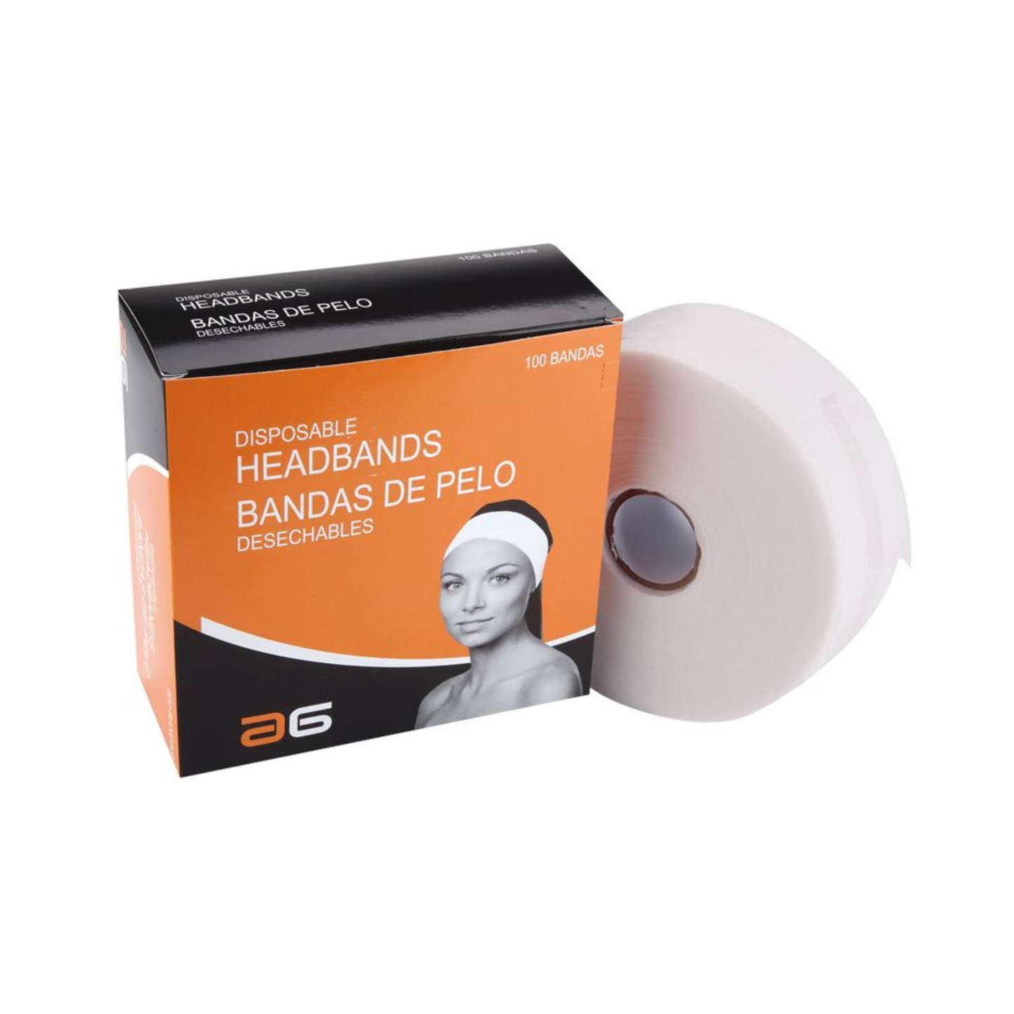 BANDAS DESECHABLES MAQUILLAJE, CAJA 100 PCS/ ROLLO ASUER