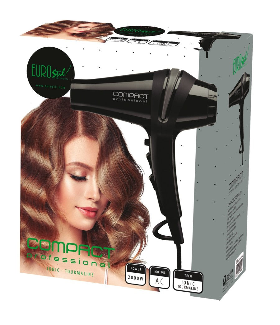 SECADOR COMPACT II IONICO TURMALINA 2000W EUROSTIL