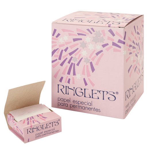 DISPENSADOR DE PAPEL ESPECIAL PARA PERMANENTES (LIBRIT.PAPEL *RINGLETS*) 20 UNID
