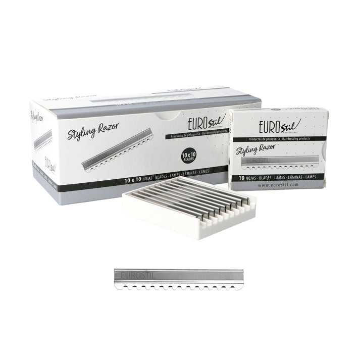 Cuchillas cambiables STYLING RAZOR Caja de 10 Hojas Eurostil