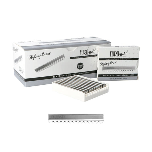Cuchillas cambiables STYLING RAZOR Caja de 10 Hojas Eurostil