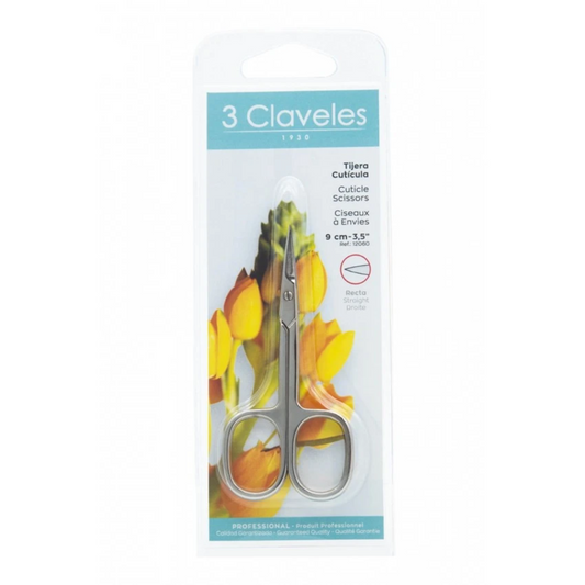 Tijera Cutícula Recta 3CLAVELES
