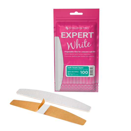 Repuestos acolchados para la lima curva EXPERT 40, grano 100 (30 pzas.) STALEKS