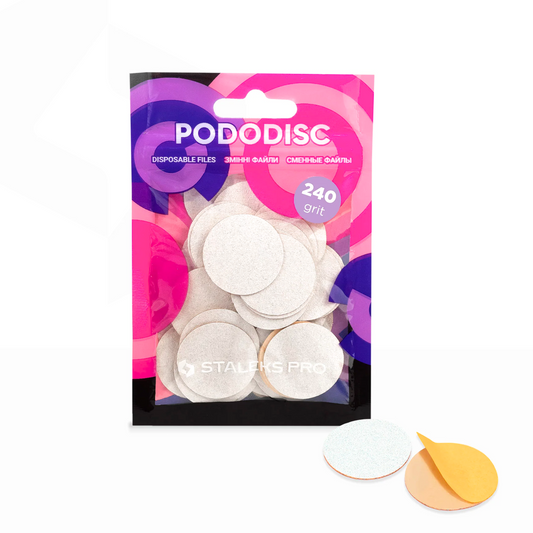 Repuestos para disco para pedicura PODODISC STALEKS PRO L, grano 240 (50 pzas.)