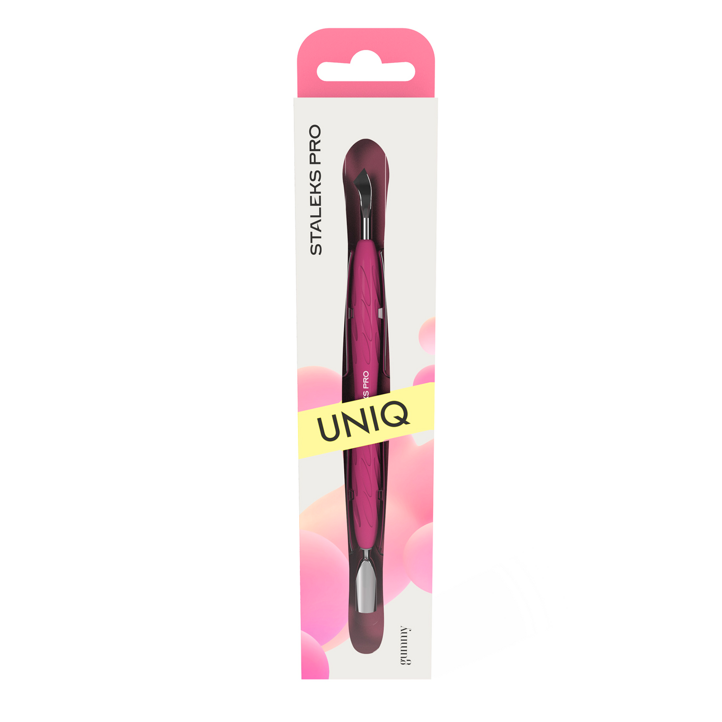Empujador para Manicura con mango de silicona «Gummy» UNIQ 10 TIPO 4.2 STALEKS