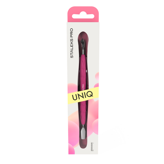 Empujador para Manicura con mango de silicona «Gummy» UNIQ 10 TIPO 4.2 STALEKS
