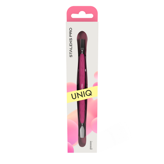 Empujador de manicura con mango de silicona «Gummy» UNIQ 10 TIPO 5 STALEKS
