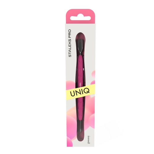Empujador para Manicura con mango de silicona «Gummy» UNIQ 10 TIPO 2 STALEKS
