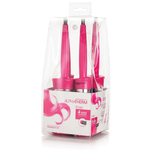 KIT DE 4 CEPILLOS TERMICOS ALPHA THERM ROSE XANITALIA